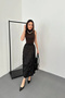Women's Black Pleated Skirt - 2