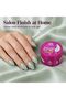 Global Fashion Disco Flashing Glitter Builder Gel 15g, Shade 15 - Reflective Glitter Nail Extension Builder, Thick Self Levelling UV LED Sculpting Gel for Overlays and Nail Art - 4