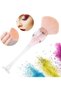 Vegan Nail Dust Brush - Wine Glass Shape - Effortless Dust Removal for Acrylics, Glitters & Dips | Soft Bristles | Cruelty-Free Manicure Tool | Easy to Clean | Pink - 6