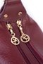 Women's Stylish Braided Shoulder Bag and Crossbody Bag, Burgundy Victoria - 2