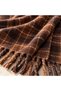 FLR-5044 Tabac Coffee Plaid Wool Unisex Scarf | Eos Collective - 4
