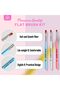 Nail Art Brush Kit with Flat Gel Polish Art Brush for All Your Nail Art Needs | | (Flat Set2#6), 18 x 1.50 x 0.70 cm - 7