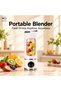 Portable Blender, Mini Electric Juicer Cup, USB Rechargeable Personal Blender, Smoothie Maker for Fruits and Shakes, Clear Viewing Window, Travel Juice Blender for Home, Office