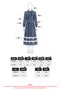 Striped Skirt Set 2062 - NAVY BLUE - 6