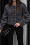 Lined, Fleece-Lined, Soft Women's Blazer Short Coat - 4