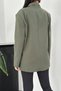 Women's Khaki Classic-Collar Blazer Jacket - 5