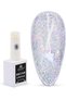 Disco Yuki Crystal Diamond Glow Top Coat, UV/LED Gel Polish, Long-Lasting No Wipe Glitter Finish, Chip-Resistant, 15ml Nail Shine for Natural & Acrylic Nails (6: Stardust Silver Shine, 15ml)