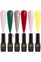 Black Elite Gel Nail Polish Set Sunset Dazzle, 6 x 8ml - Soak Off UV LED Gel Polish Kit, Long-Lasting High Gloss Colours for Salon and Home Manicure