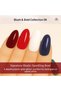 Black Elite Gel Nail Polish Set Blush & Bold, 6 x 8ml - Soak Off UV LED Gel Polish Kit, Long-Lasting High Gloss Colours for Salon and Home Manicure - 3