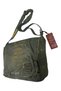 High-Quality Vintage Distressed Washed Fabric Unisex Casual School, Travel, and Camping Messenger Bag 33x28cm - 3