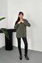 Women's Khaki Classic-Collar Blazer Jacket - 3