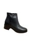 628 Genuine Leather Zip-Up Short-Heeled Boots 'HEEL 4 CM' - 3
