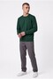 Unisex Women's/Men's Plain, Unprinted Crew-Neck Sweatshirt with No Men’s Collar - 2