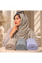 3pcs Set Premium Textured Jersey Hijab Set for Women – Soft Stretchable Everyday Headscarf Bundle