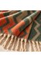 FLR-5034 Thick Winter Scarf With Orange and Green Zigzag Patterned Design | Eos Collective - 5