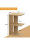 Modern home Modern E-Shape Night Stand Table, with 3 Open Storage Shelf For Living Room, Bedroom - Coco Bolo - 3