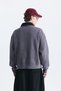 Sweatshirt with Metal-Embellished Button Closure - 6