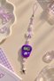 2-in-1 Beaded Charm Prayer Beads (Purple) & Phone Charm, Phone Lanyard, Bag Decoration, Bag Charm - 4