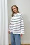 Polo Collar Striped Tunic 79-7045
