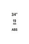 Quick connect plug 99802 3/4 inch ABS - 2