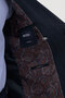 Striped Slim Fit Wide-Collar Double-Breasted Wool Men's Suit, Navy Blue - 45492.26K - 6