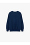 Brushed Inside, Striped, Relaxed-Fit, Raglan-Sleeve, Long-Sleeve, Crew-Neck Printed Sweatshirt - 7