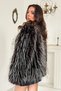 Women's Brown-Lined Faux Fur Jacket - 5