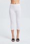 Set of 3 Women's Modal-Elastane Cotton Below-the-Knee Short Capri Leggings - Comes with a Free Gingham Band - 6