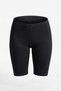 5-Pack Black Women's Modal-Cotton Stretch Fabric Above-the-Knee Short Biker Leggings - Comes with a Free Gingham Pattern Band - 7