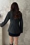 Women's Anthracite-Lined Pleated Jacket - 5