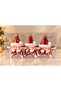Set of 3 Christmas Tree Ornaments Featuring Santa Claus and Star Figures – Figurine Christmas Tree Ornaments – Christmas Tree Decoration – Santa Star - 2