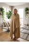 Wellsoft Plush TV Blanket with Corded Fabric Stripes—Soft-Textured Sofa Throw and Knee Blanket, 120 x 180 cm