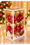 150 Decorative Christmas Balls – Red and Gold-Colored Fir Tree Hanging Ornaments, Christmas Ornaments - 2
