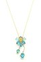 Swr Flower Necklace - Turquoise