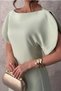 Women's Mint Green Stretch Fabric-Lined Long Satin Dress - 4