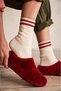 Anatomical Sole, Genuine Fur-Trimmed, With Arch Support, House Slippers