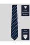 Navy Blue Tie with Blue Stripes – 8 cm wide - 4