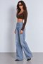Few Tint Women's Brown Square Neck Long-Sleeve Modal Fabric Stretch Cropped Blouse - 3