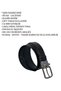 Navy Blue and Black Genuine Leather Reversible Belt with a 3.5 cm Double-Sided Swivel Buckle - 5