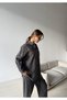 Women's Shirt with Bead Embroidery on Front, Standard Pants Size Suit - 7