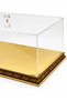 3-Piece Set of Clear Plexiglass Wedding Trousseau Boxes with Gold Embroidery—Large, Medium, and Small Sizes—Engagement, Wedding Vows, Bride and Groom Gift Boxes, Includes a Prayer Counter and Prayer Beads as Gifts - 6