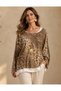 - Italian Leopard Print Tank Top Blouse with Sleeves