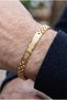Men's Unos Model Adjustable Steel Bracelet with Beads