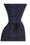 Navy Blue Silk Tie with Black Checked Pattern – 8 cm wide - 6