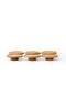 Set of 6 Round Bamboo Coasters, Cup Saucers, and Glass Coasters, 10 cm - 4