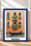 Venice Floral Balcony and Gondola Framed Painting Italy Poster Living Room Kitchen Wall Decor Itp041 - 3