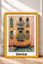 Venice Floral Balcony and Gondola Framed Painting Italy Poster Living Room Kitchen Wall Decor Itp041 - 3
