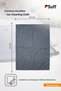 Tulpe m Series Auto Cockpit and Glass Cleaning Cloth 70X50 cm Cold Blue Double-Sided Use Non-Marking Microfiber Cloth - 6