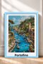 Portofino Sailboats on the Sea Framed Painting Italy Poster Living Room Kitchen Wall Decor Itp035 - 3