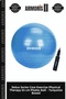 Delux Series Body Work Physical Therapy 65 cm Pilates Ball - Turquoise Boxed